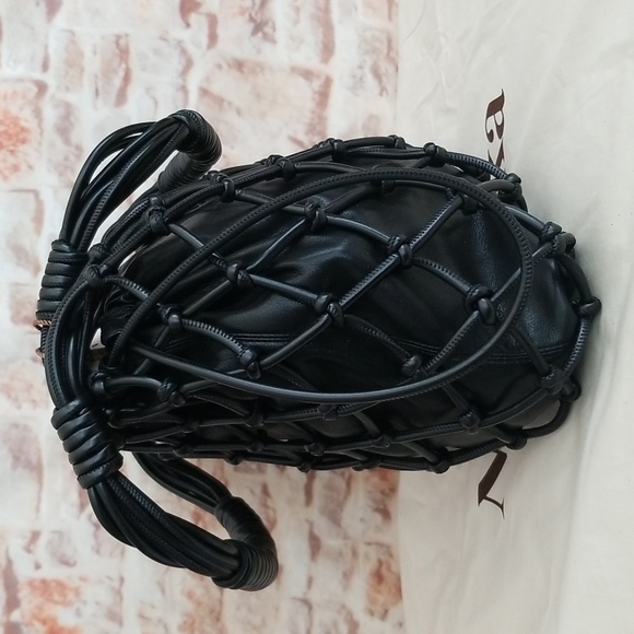 New Nanushka Naiya Net Faux-Leather Bag - Picture 5 of 15